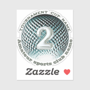 Silver medal, 2nd place winner Sticker