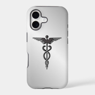 Silver Medical Caduceus