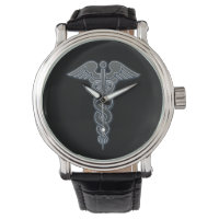 Silver Medical Symbol Nurses Doctors Caduceus