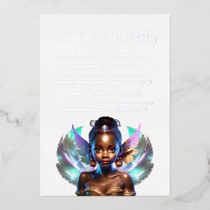 Silver melanin fairy princess enchanted real