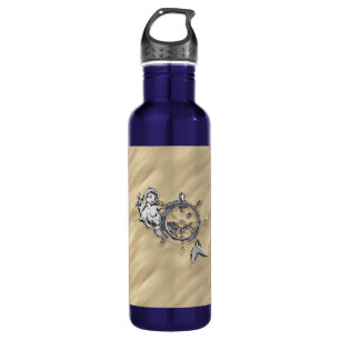 Silver Mermaid in the Sand 710 Ml Water Bottle