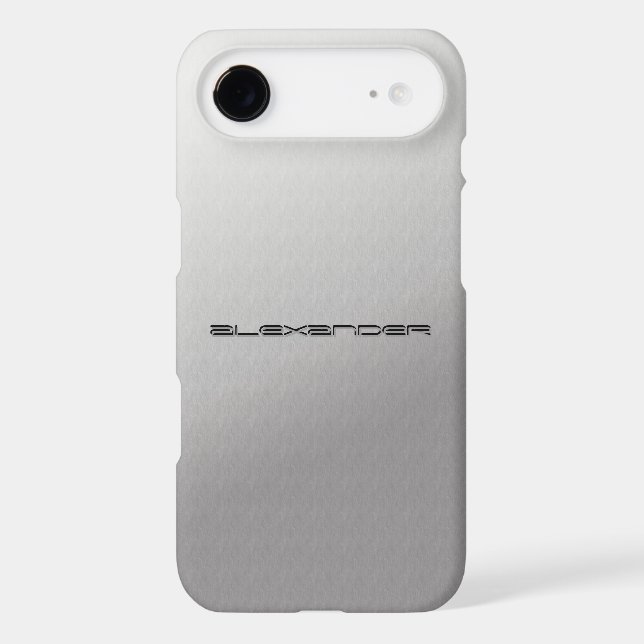 Silver Metal Customized iPhone 6 case covers (Back)