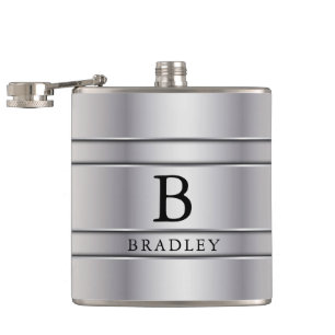 Silver Metal Hip Flask
