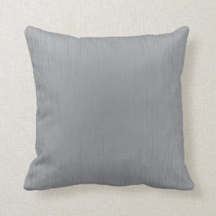 Silver Metal Look Throw Pillow