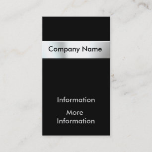 Silver Metal Nameplate Business Cards