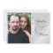 Silver Metal Side Damask Photo Wedding Invitation