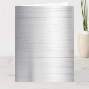 Silver metal texture card