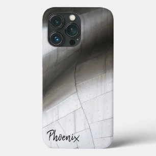 Silver Metal Wave iPhone 13 Pro Case