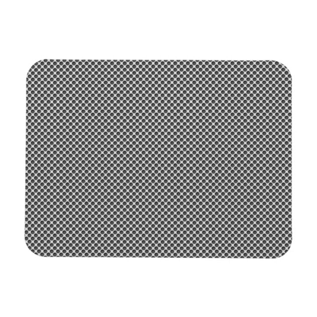 Silver Metal With Holes Pattern Magnet (Horizontal)