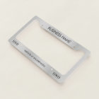 Silver Metallic Business Company Custom Logo Text