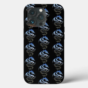 Silver Metallic Dragon Pattern   iPhone 13 Pro Case