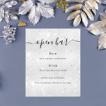 Silver metallic glitter sparkles budget bar menu<br><div class="desc">Please note that this menu is on flyer paper and very thin. For thicker menus (same design) please visit our store. 

A faux silver looking background decorated with faux glitter,  sparkles.  With the text: Open bar. Personalize and add your bar menu.</div>