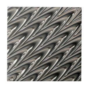 Silver Metallic Pattern Iron Steel Texture Tile