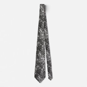 Silver Metallic Sequin  Tie