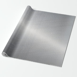 Silver Metallic Texturized  Wrapping Paper