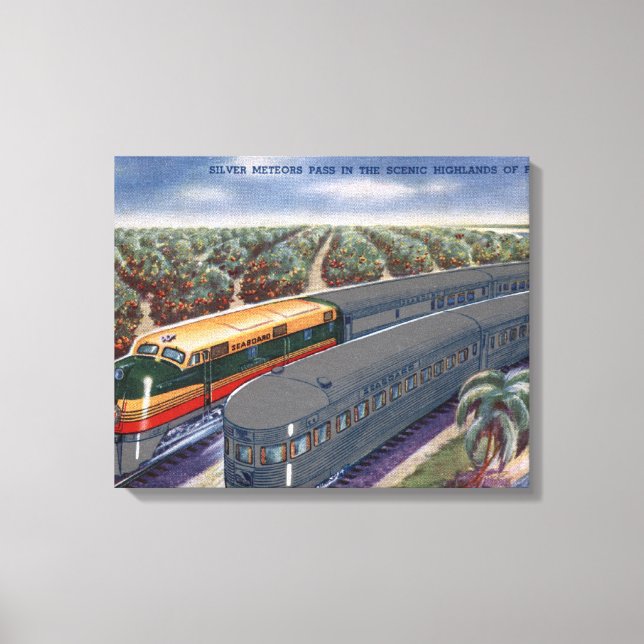 Silver Meteors "Seaboard" in Florida Highlands Canvas Print (Front)