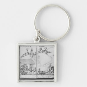 Silver mine of La Croix-aux-Mines, Lorraine 2 Keychain
