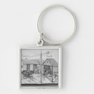 Silver mine of La Croix-aux-Mines, Lorraine 3 Keychain