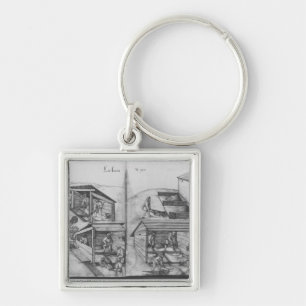 Silver mine of La Croix-aux-Mines, Lorraine Keychain