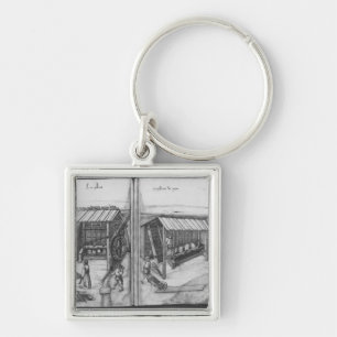 Silver mine of La Croix-aux-Mines, Lorraine Keychain