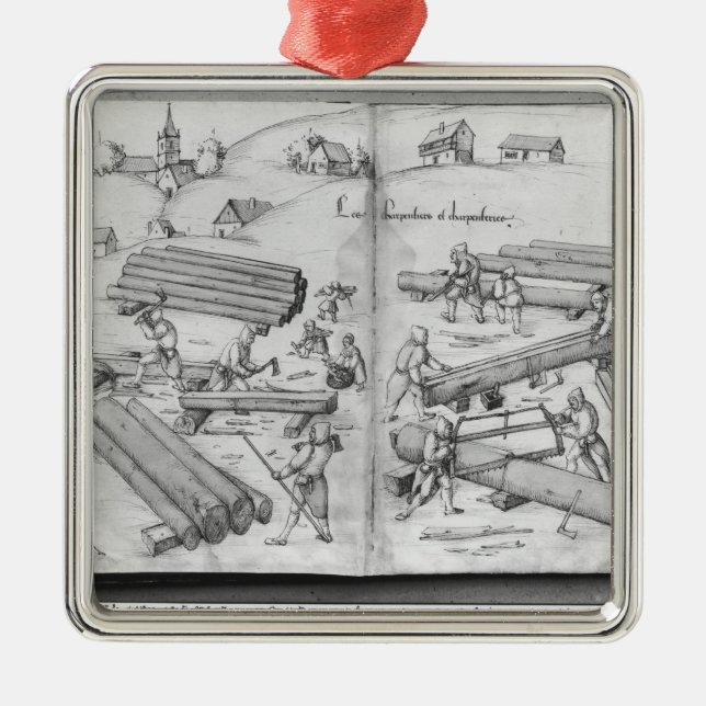 Silver mine of La Croix-aux-Mines, Lorraine Metal Ornament (Front)