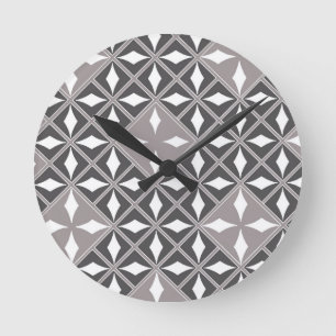 Silver Mine Round Clock