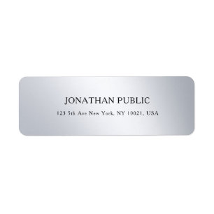 Silver Modern Simple Design Elegant Template Cool
