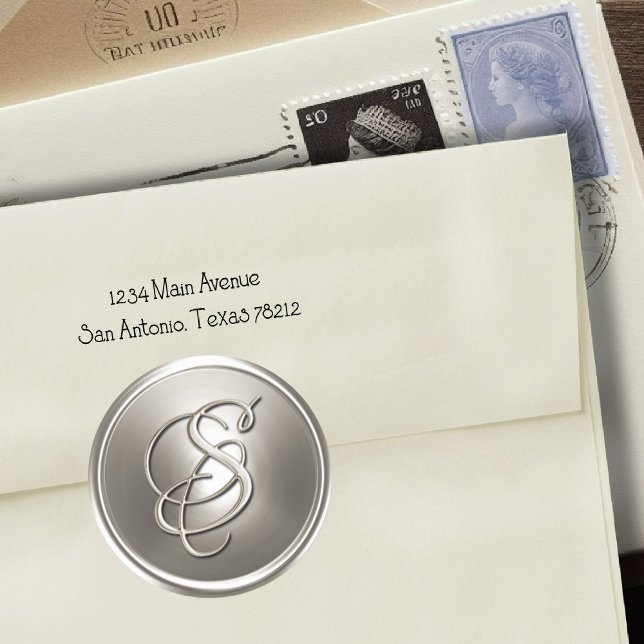 Silver Monogram S Envelope Seal (Creator Uploaded)