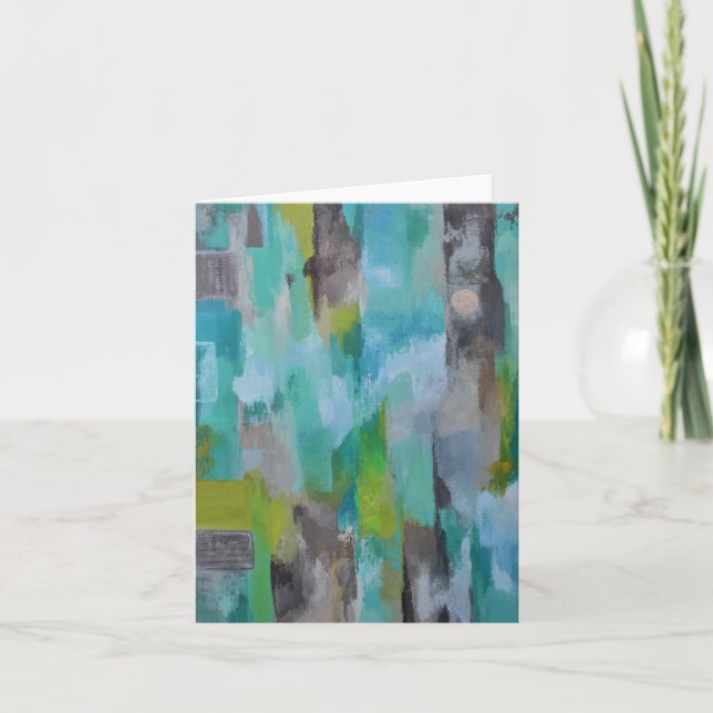 Silver Moon Blank Notecard (Front)