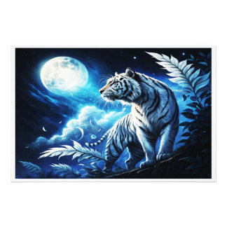 Silver Moon Photo Print