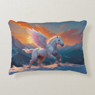Silver Mountain Pegasus Accent Pillow