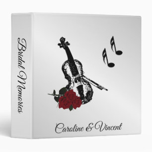 Silver Music Violon Souvenirs Classeur personnel