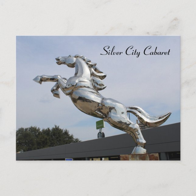 Silver Mustang # 1 Postcard (Front)