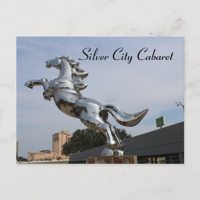 Silver Mustang # 3 Postcard (Front)