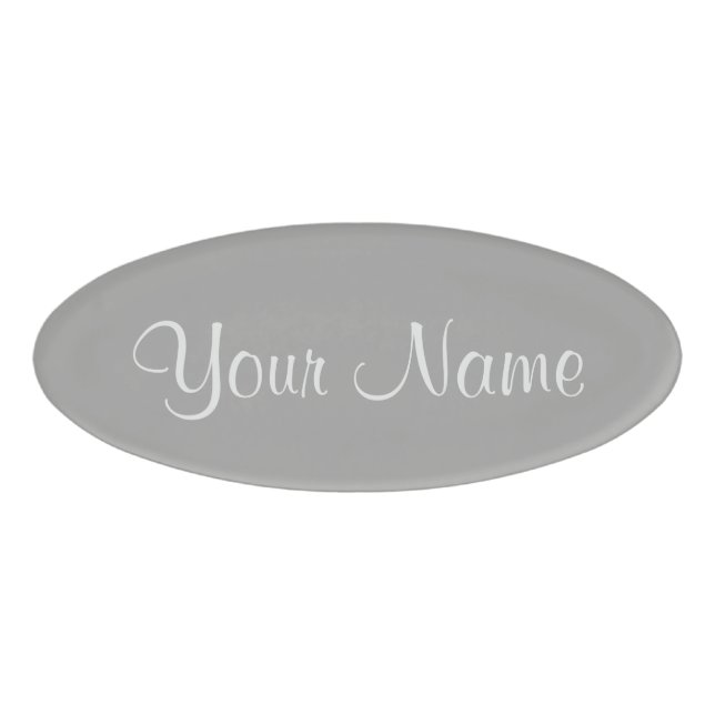 Silver Name Tag (Front)