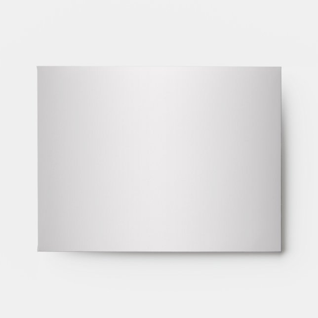 Silver Navy Blue Linen RSVP Envelopes (Front)