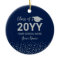 Silver & Navy Blue Photo Graduation Christmas Gift