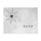 silver navy snowflakes winter wedding rsvp