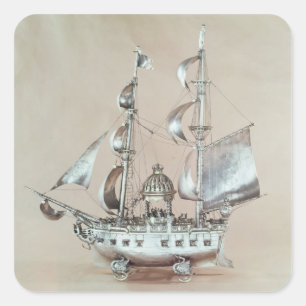 Silver Nef Square Sticker