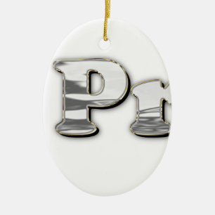 silver Not My President Ceramic Ornament