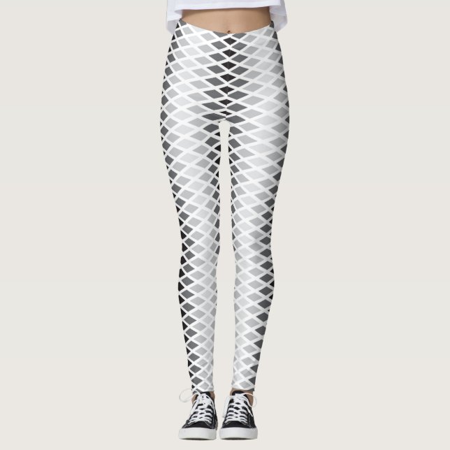 Silver Ombre Diamond Leggings (Front)