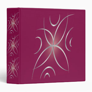 Silver on magenta binder