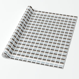 Silver on White Wrapping Paper