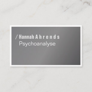 Silver! Orange and Typography, elegant, bold Business Card