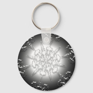 Silver Ornament Key Chain
