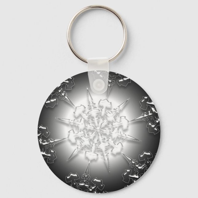 Silver Ornament Key Chain (Front)