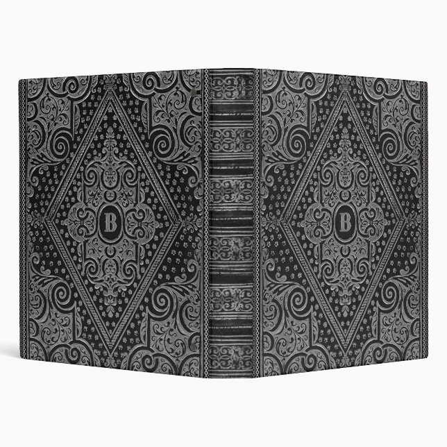Silver Ornamental w/out Monogram Binder (Background)