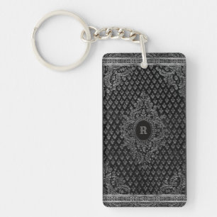 Silver Ornamental w/out your Monogram Keychain