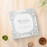 Silver ornate romantic vintage wedding planner binder<br><div class="desc">Elegant vintage ornate frame design in faux silver colour,  romantic and sophisticated,  great wedding planner binder for vintage wedding,   romantic formal wedding,  and luxury winter wedding. 
See all the matching pieces in the collection.</div>