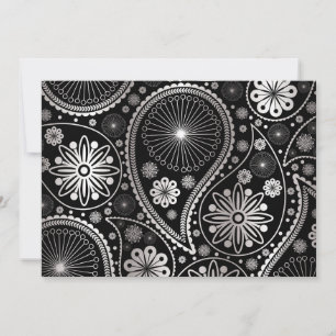 Silver paisley pattern